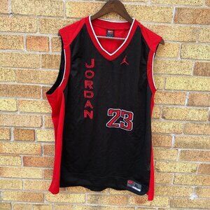 Vintage Nike Air Jordan Jersey XL Black/Red